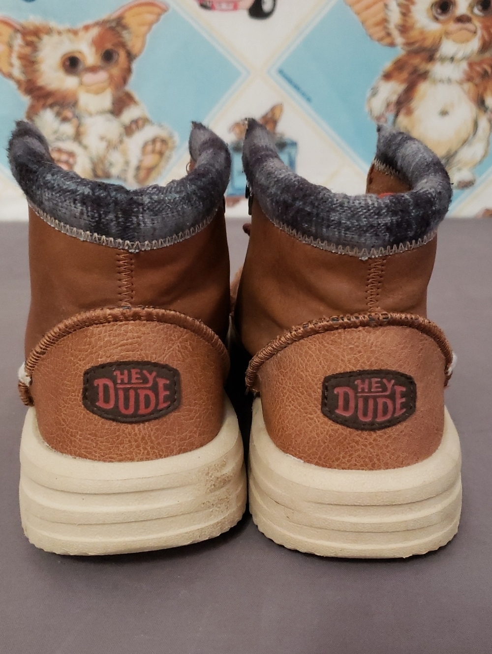 Kids Hey-dude Brown Bradley Boots J4 - Picture 4 of 7